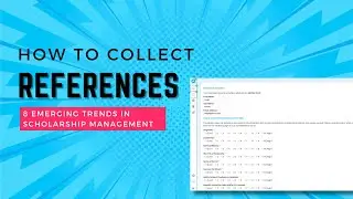 8 Emerging Trends in Managing Scholarships: Reference Collection