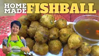 Homemade FISHBALLS using Blue Mackerel Scad or Galunggong in Filipino