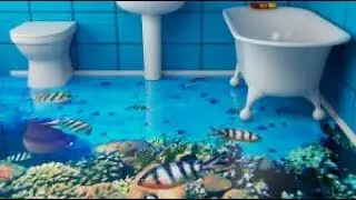 Acabado en Piso 3D aplicacion en baño