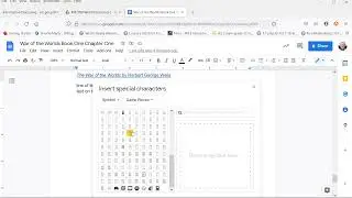2.2.2: inserting symbols and characters (Google Docs version)