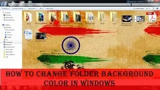 How to change Folder Background Color & Icon in Win 7, Win 8 & Win 10❓❓- in (Hindi)