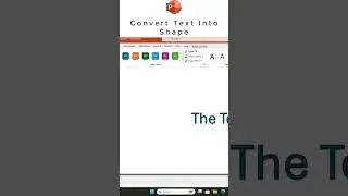 PowerPoint Tutorial: How to Convert Text into Shapes with WordArt and Merge Shapes