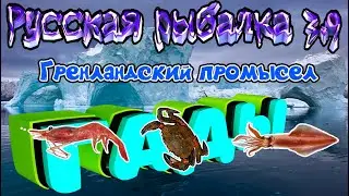 Русская рыбалка 3.9. Гренландский промысел! Краб вильветовый \ Креветка \ Кальмар обыкновенный.