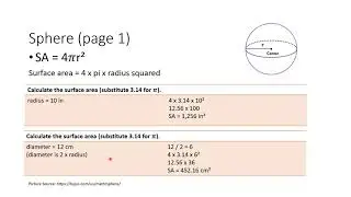 Surface Area of a Sphere