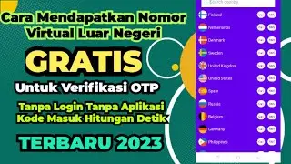 Cara Buat Nomor Virtual  Luar Negeri Tanpa Aplikasi Tanpa Login Gratis Buat Verifikasi OTP