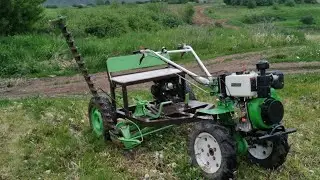 homemade segment mower with a motor
