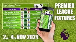 This weekend's Premier League Fixtures