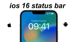 iOS 16 STATUS BAR ⚡ ON ANDROID 2023 | IOS 16.4 UPDATED | KIEXHA