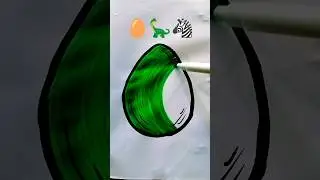 Satisfying colouring 🥚🦕🥒#art #coloring #shorts #drawing #satisfying