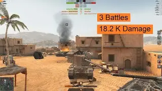 World of Tanks Blitz  ||  FV4005  ||  3 battles 18.2k damage #wot #wotblitz #fv4005