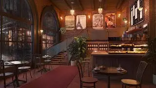 Smooth Jazz Background Music in a Cozy Coffee Shop Atmosphere for Study & Relax