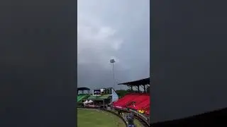 Cricket Stadium View After Rain