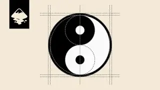 How to Create a YIN YANG Logo in INKSCAPE with SHAPE BUILDER TOOL Easily