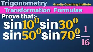 Prove that sin⁡ 10 sin ⁡30 sin⁡ 50 sin⁡ 70 = 1/16 | sin 10 degree sin 30 degree sin 50 degree sin 70