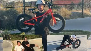 Riding mini bikes at pump 2 crashes