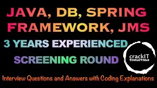 Java Developer Interview | Spring boot | DB | JMS | Spring framework | Java8 | Mock Interview