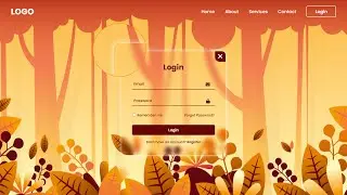 How To Create Transparent Login And Registration Form Using HTML, CSS and JavaScript