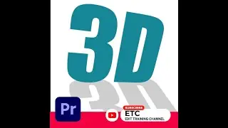 3D TEXT | 3D LOGO ANIMATION | ADOBE PREMIERE PRO | #shorts