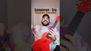 How to play Snowman by Sia (Ukulele Tutorial) #shorts