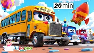🚛 All Vehicles Rhymes Mix! Trains, Tractors & Fire Trucks Compilation 🚒