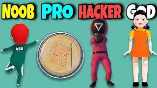 НУБ vs ПРО vs ХАКЕР, а кто ТЫ? Игра в кальмара Самая крутая игра для мобильного телефона 