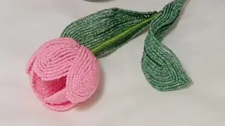 Beaded Tulip Tulip Craft by Koshka2015 - beaded flowers, beadwork, Tulip Art Craft