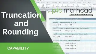 Truncation and Rounding in Mathcad Prime