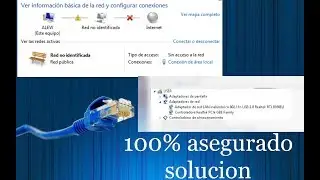 Solución a red no identificada por ethernet