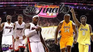Kobe & Shaq Vs. The Heatles | Who can guard Shaq???