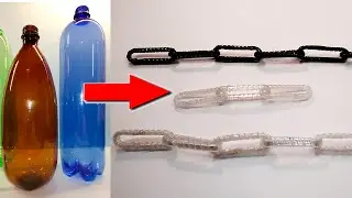 Botellas de Plástico a Cadena Resistente | Reciclaje Funcional para el Taller (Paso a paso)