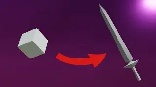 Blender: Low Poly Simple Sword - The Best and Fast Way