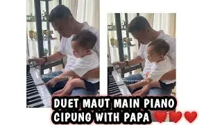 CIPUNG PINTAR MAIN PIANO, NURUN DARI PAPA RAFFI NIH ❤️