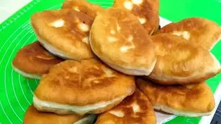 Пышные и вкусные пирожки с фаршем и рисом . #пирожки #пирожкинасковороде