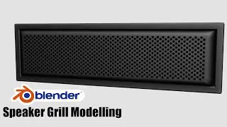 Blender 3.4 - How to make speaker and speaker grill in blender
