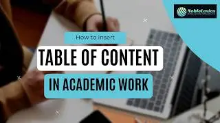 How to Insert Table of Contents in Academic Work | Step-by-Step Guide