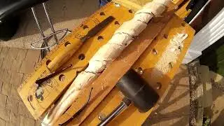 Snake walking stick carving Part 2