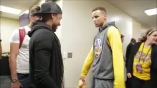 Neymar Jr Visits Steph Curry And The Warriors After Game 2 Finals