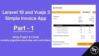 Laravel 10 and Vuejs 3 - Simple Invoice Application - Setup project