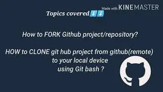 How to FORK repository/project in Github | How to Clone fork repo | Explained in easy way
