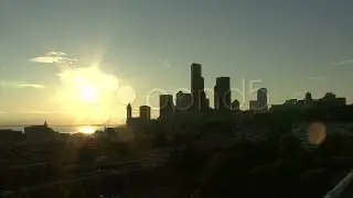 Seattle Dawn Timelapse. Stock Footage