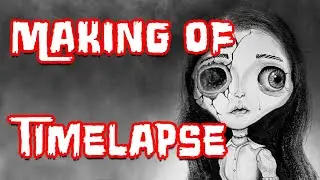 Dead and Buried - Making of Timelapse #timelapse #spooky #horrorart