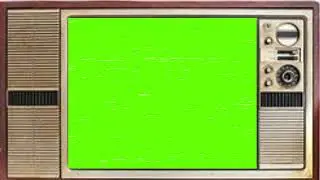 Analog Television | Retro Tv | Old Tv Green Screen | Vintage Tv Green Screen | The Green Visuals
