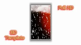Rain Fall Effect Black Screen 🌧️/ Barish Template Black Screen / Template Video Background Rain Drop