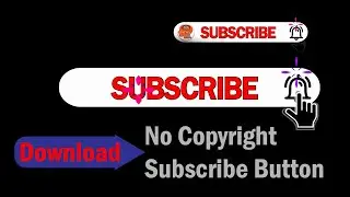 Youtube Subscribe Button Green Screen No Copyright । No Copyright Subscribe Button । YT Sub Button