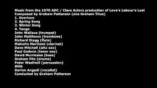Clare Actors production of Love’s Labour’s Lost