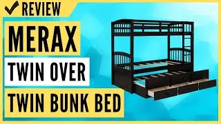 Merax Twin Over Twin Bunk Bed with Trundle