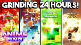 Spending 24 HOURS in Anime RNG Roblox!
