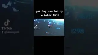 Getting carried by a Amber Main|#shorts #GenshinImpact #Subscribe