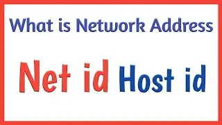How to find Network address ||| Net id and host id