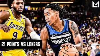 Rob Dillingham LIGHTS UP Lakers In NBA Preseason Debut | 21 PTS & 4 AST